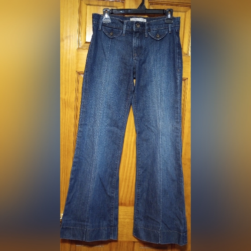Old Navy Women's Blue Flare & Wide Leg Jeans
